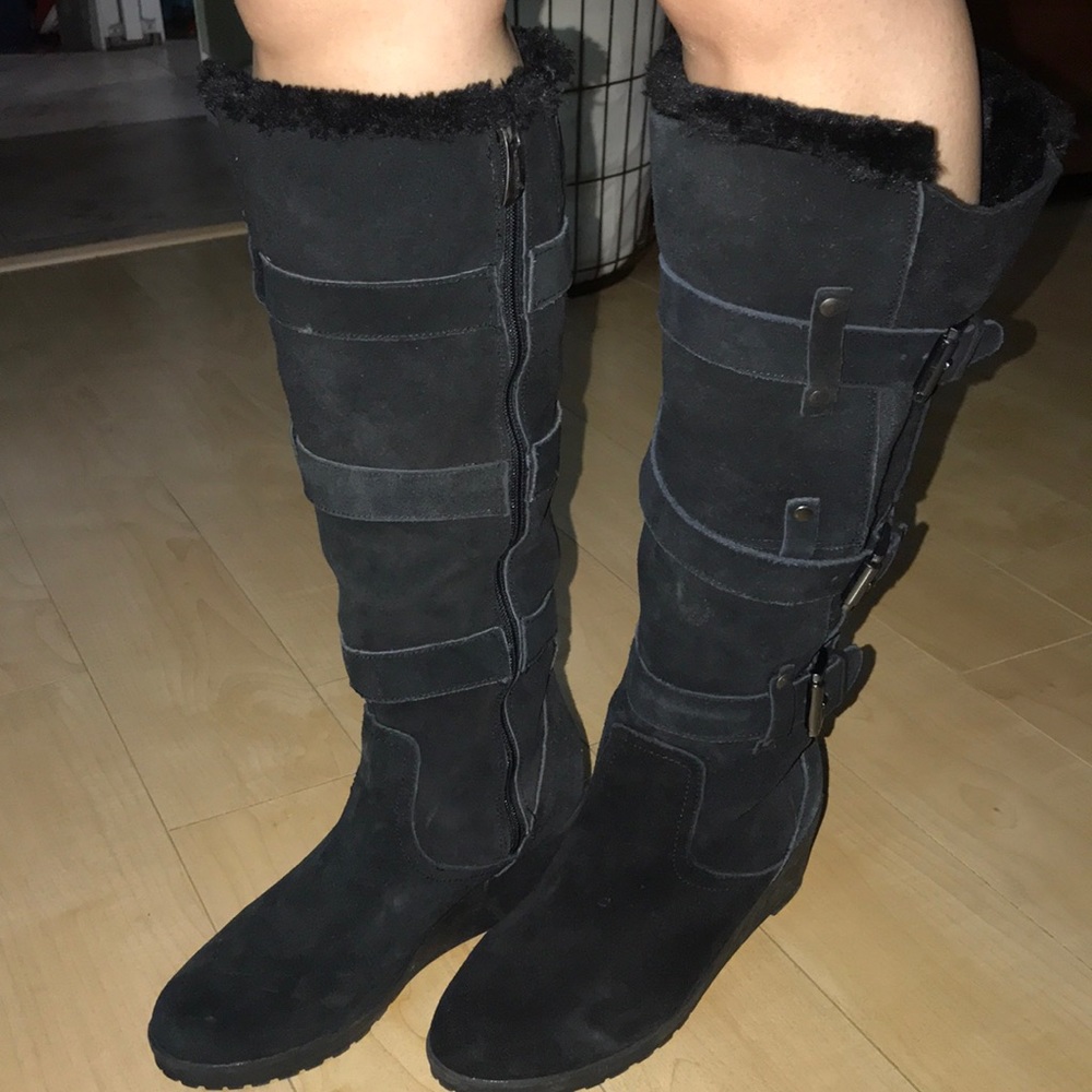 🍁Great Deal🍁Khombu Tall Leather Boots